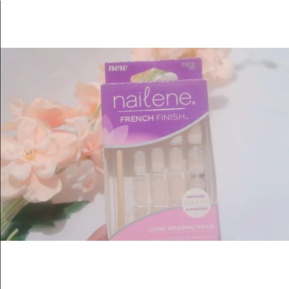 French Tip Press On Nails Clear - Picture 2 of 3